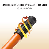 Ergonomic Rubber grip handle on heavy-duty cant hook tool