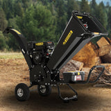  - Ducar K70 7HP Wood Chipper Shredder Mulcher Grinder Petrol in Black - Garden Yard