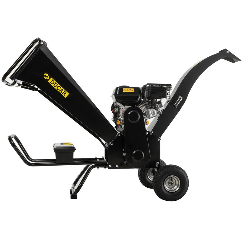  - Ducar K70 7HP Wood Chipper Shredder Mulcher Grinder Petrol in Black - Garden Yard