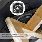 Furniture > Bar Stools & Chairs > Table & Bar Stools - 2X Wooden Bar Stool Dining Chair Fabric LEILA 72cm GREY - Garden Yard
