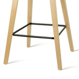 Furniture > Bar Stools & Chairs > Table & Bar Stools - 4x Artiss Bar Stools Kitchen Counter Stool Dining Chairs Wooden Black - Garden Yard