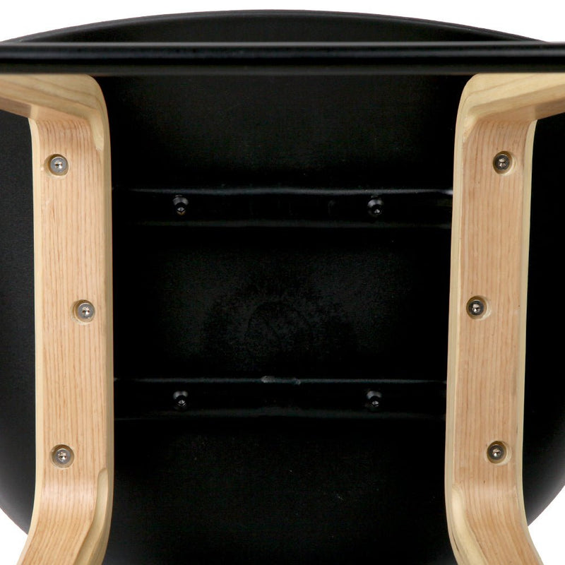 Furniture > Bar Stools & Chairs > Table & Bar Stools - 4x Artiss Bar Stools Kitchen Counter Stool Dining Chairs Wooden Black - Garden Yard