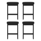 Furniture > Bar Stools & Chairs > Table & Bar Stools - A Set of 4 Artiss Metal Bar Stools PU Seat Dining Counter Chairs - Garden Yard