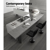 Furniture > Bar Stools & Chairs > Table & Bar Stools - Artiss 2x Bar Stools Kitchen Dining Chairs Gas Lift Stool Leather Black - Garden Yard