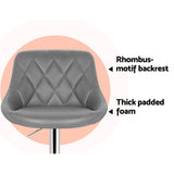 Furniture > Bar Stools & Chairs > Table & Bar Stools - Artiss 4x Bar Stools Leather Padded Gas Lift Grey - Garden Yard