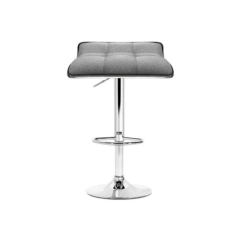 Furniture > Bar Stools & Chairs > Table & Bar Stools - Artiss 4x Bar Stools Linen Padded Gas Lift - Garden Yard