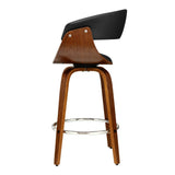 Furniture > Bar Stools & Chairs > Table & Bar Stools - Artiss 4x Bar Stools Swivel PU Seat Wooden - Garden Yard