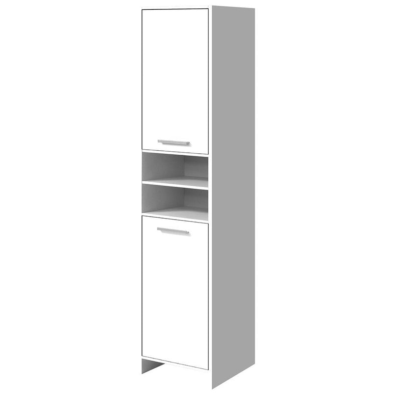 Furniture > Bathroom > Bathroom Cabinets, Cupboards & Storage - Artiss Bathroom Cabinet Storage 185cm White - Garden Yard
