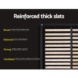 Furniture > Bedroom > Beds & Bed Frames - Artiss Bed Frame King Size Gas Lift Black TIYO - Garden Yard