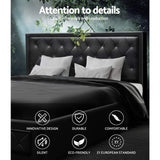 Furniture > Bedroom > Beds & Bed Frames - Artiss Bed Frame King Size Gas Lift Black TIYO - Garden Yard