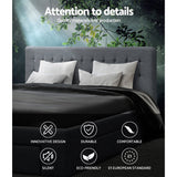 Furniture > Bedroom > Beds & Bed Frames - Artiss Bed Frame King Size with 4 Drawers Grey AVIO - Garden Yard