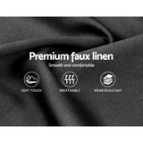 Furniture > Bedroom > Beds & Bed Frames - Artiss Bed Frame Queen Size Charcoal TINO - Garden Yard