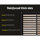 Furniture > Bedroom > Beds & Bed Frames - Artiss Bed Frame Queen Size Gas Lift Black TIYO - Garden Yard