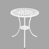 Furniture > Dining > Kitchen & Dining Chairs - 2 Seater Dominique Cast Aluminium Bistro Set - Garden Yard