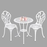 Furniture > Dining > Kitchen & Dining Chairs - 2 Seater Dominique Cast Aluminium Bistro Set - Garden Yard