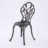 Furniture > Dining > Kitchen & Dining Chairs - 2 Seater Dominique Cast Aluminium Bistro Set - Garden Yard