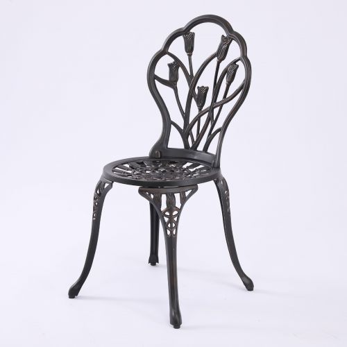 Furniture > Dining > Kitchen & Dining Chairs - 2 Seater Dominique Cast Aluminium Bistro Set - Garden Yard