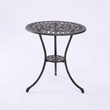 Furniture > Dining > Kitchen & Dining Chairs - 2 Seater Dominique Cast Aluminium Bistro Set - Garden Yard