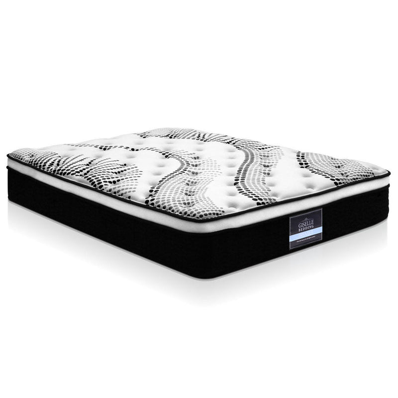 Furniture > Mattresses > Double Mattress - Giselle Bedding 32cm Mattress Euro Top Double - Garden Yard