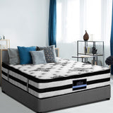 Furniture > Mattresses > Double Mattress - Giselle Bedding 34cm Mattress Euro Top Pocket Spring Double - Garden Yard