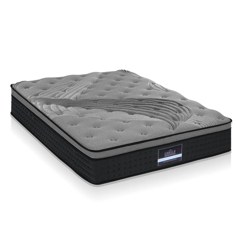 Furniture > Mattresses > King Size Mattress - Giselle Bedding 34cm Mattress Bamboo Cover King - Garden Yard