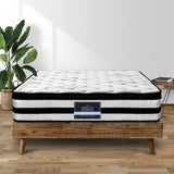 Furniture > Mattresses > King Size Mattress - Giselle Bedding 34cm Mattress Euro Top Pocket Spring King - Garden Yard