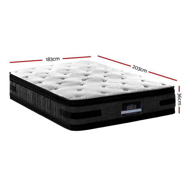 Furniture > Mattresses > King Size Mattress - Giselle Bedding 36cm Mattress Cool Gel Memory Foam King - Garden Yard