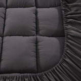 Furniture > Mattresses > Mattress Toppers - Giselle Bedding Mattress Topper Pillowtop Bamboo Charcoal Double - Garden Yard