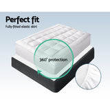 Furniture > Mattresses > Mattress Toppers - Giselle Bedding Mattress Topper Pillowtop Bamboo King - Garden Yard