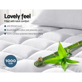 Furniture > Mattresses > Mattress Toppers - Giselle Bedding Mattress Topper Pillowtop Bamboo King - Garden Yard