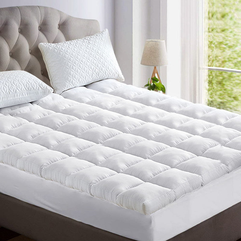 Furniture > Mattresses > Mattress Toppers - Giselle Bedding Mattress Topper Pillowtop Bamboo King - Garden Yard