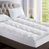 Furniture > Mattresses > Mattress Toppers - Giselle Bedding Mattress Topper Pillowtop Bamboo King Single - Garden Yard