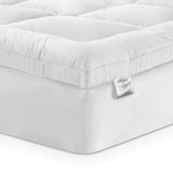 Furniture > Mattresses > Mattress Toppers - Giselle Bedding Mattress Topper Pillowtop Bamboo King Single - Garden Yard