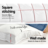 Furniture > Mattresses > Mattress Toppers - Giselle Queen Mattress Topper Pillowtop 1000GSM Microfibre Filling Protector - Garden Yard