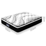 Furniture > Mattresses > Queen Mattress - Giselle Bedding 32cm Mattress Euro Top Queen - Garden Yard