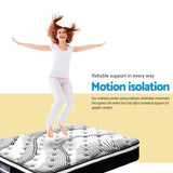 Furniture > Mattresses > Queen Mattress - Giselle Bedding 32cm Mattress Euro Top Queen - Garden Yard