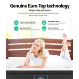 Furniture > Mattresses > Queen Mattress - Giselle Bedding 34cm Mattress Euro Top Queen - Garden Yard