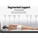 Furniture > Mattresses > Queen Mattress - Giselle Bedding 34cm Mattress Euro Top Queen - Garden Yard