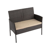Furniture > Outdoor - Breeze 4 - Seat Wicker Outdoor Lounge Set - Garden Yard