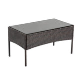 Furniture > Outdoor - Breeze 4 - Seat Wicker Outdoor Lounge Set - Garden Yard