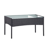 Furniture > Outdoor - Gardeon Outdoor Furniture Lounge Setting Wicker Patio Dining Set w/Storage Cover Grey - Garden Yard