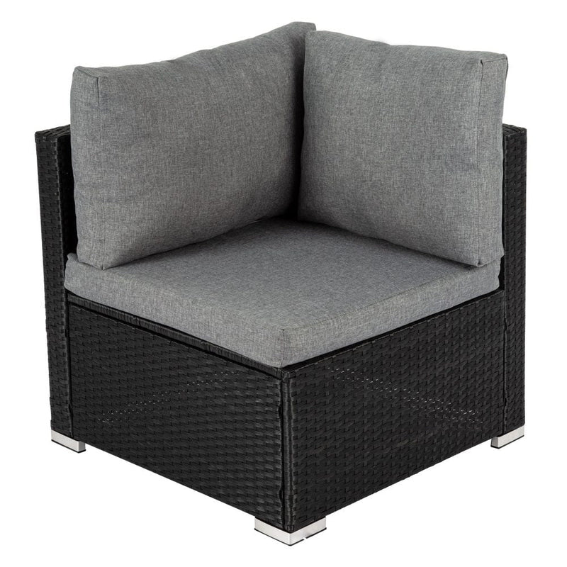 Furniture > Outdoor - Modular Outdoor Lounge Set - 9pcs Sofa, Armchairs and Coffee Table - Garden Yard