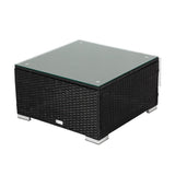 Furniture > Outdoor - Modular Outdoor Lounge Set - 9pcs Sofa, Armchairs and Coffee Table - Garden Yard