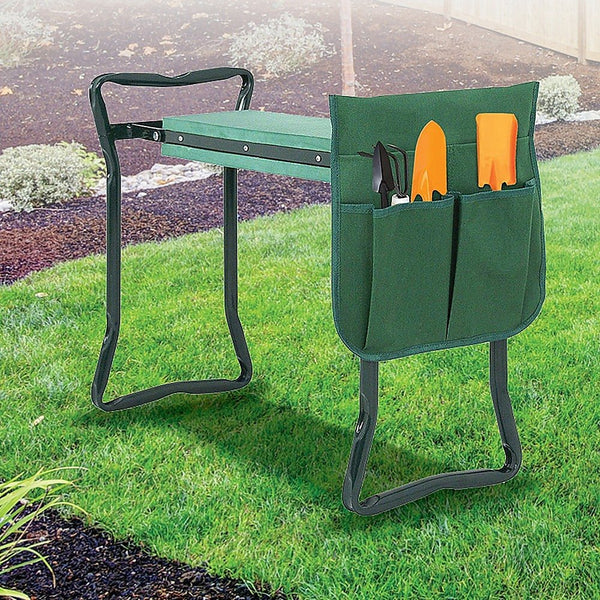  - Garden Seat Folding Kneeler Bench Kneeling Soft Eva Pad - Garden Yard