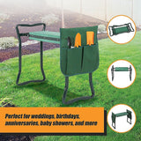  - Garden Seat Folding Kneeler Bench Kneeling Soft Eva Pad - Garden Yard