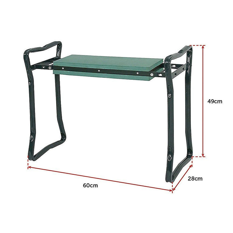  - Garden Seat Folding Kneeler Bench Kneeling Soft Eva Pad - Garden Yard