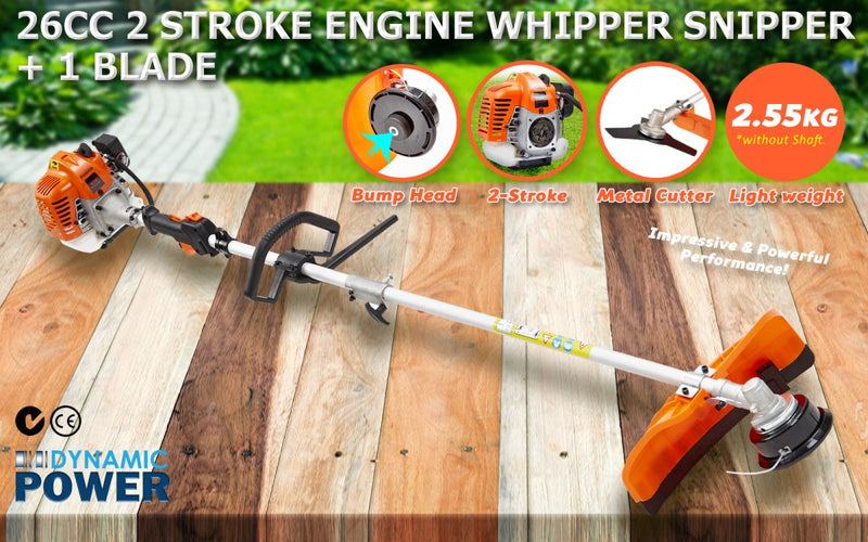  - Garden Whipper Snipper Brush Cutter 26cc with 1 Blade - Garden Yard