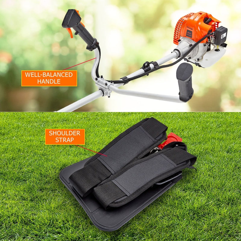  - Garden Whipper Snipper Brush Cutter 43cc + 4 Blades - Garden Yard