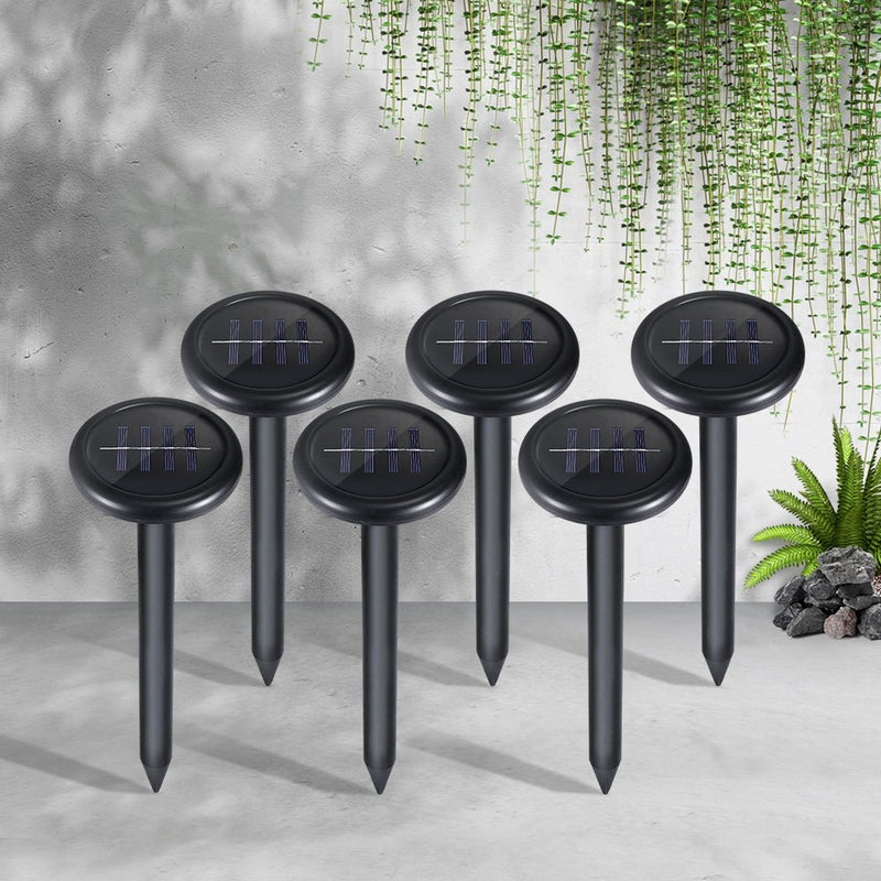  - Gardeon Solar Powered Ultrasonic Snake Repeller | 6 Pieces - Garden Yard