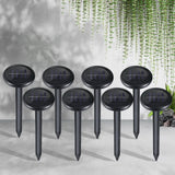  - Gardeon Solar Powered Ultrasonic Snake Repeller | 8 Pieces - Garden Yard